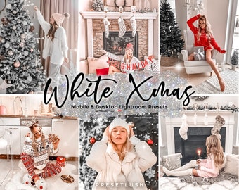 10 White Christmas Lightroom Presets: Mobile & Desktop Filters (DNG, XMP)