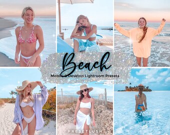 10 Tropical Beach Lightroom Presets: Mobile & Desktop (DNG, XMP)