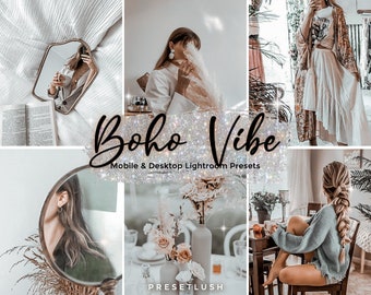 3 ajustes preestablecidos de Lightroom con efecto bohemio: Fotografía de bodas cálida (computadora y móvil)
