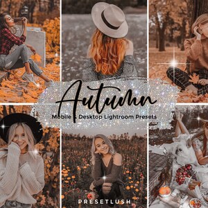 10 Autumn Presets for Mobile and Desktop, Fall Lightroom Presets, Autumn Presets, Bohemian Filters, Natural Boho Outdoor Fall Presets