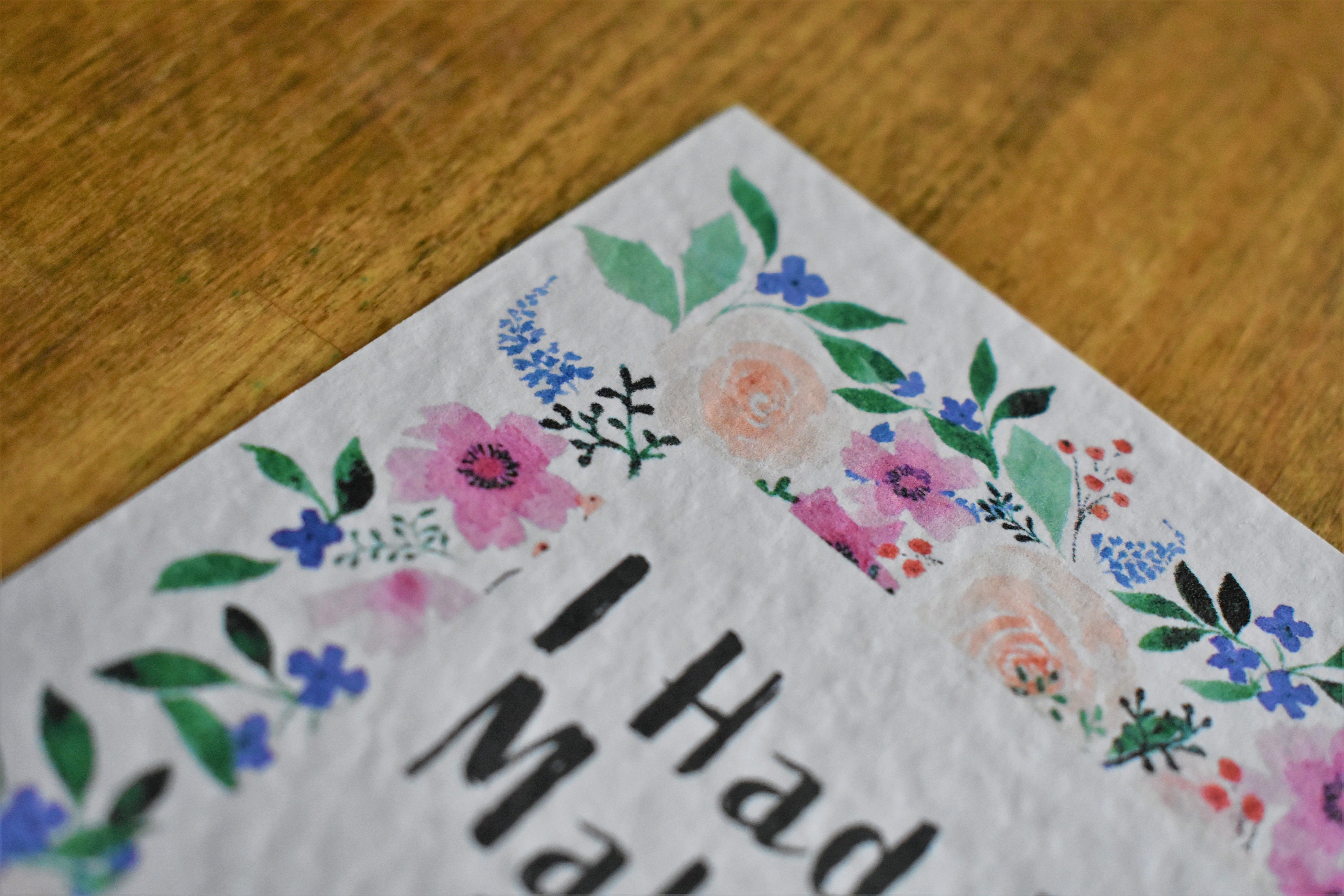 Printable Wedding Milestone Cards Watercolour Flowers | Etsy