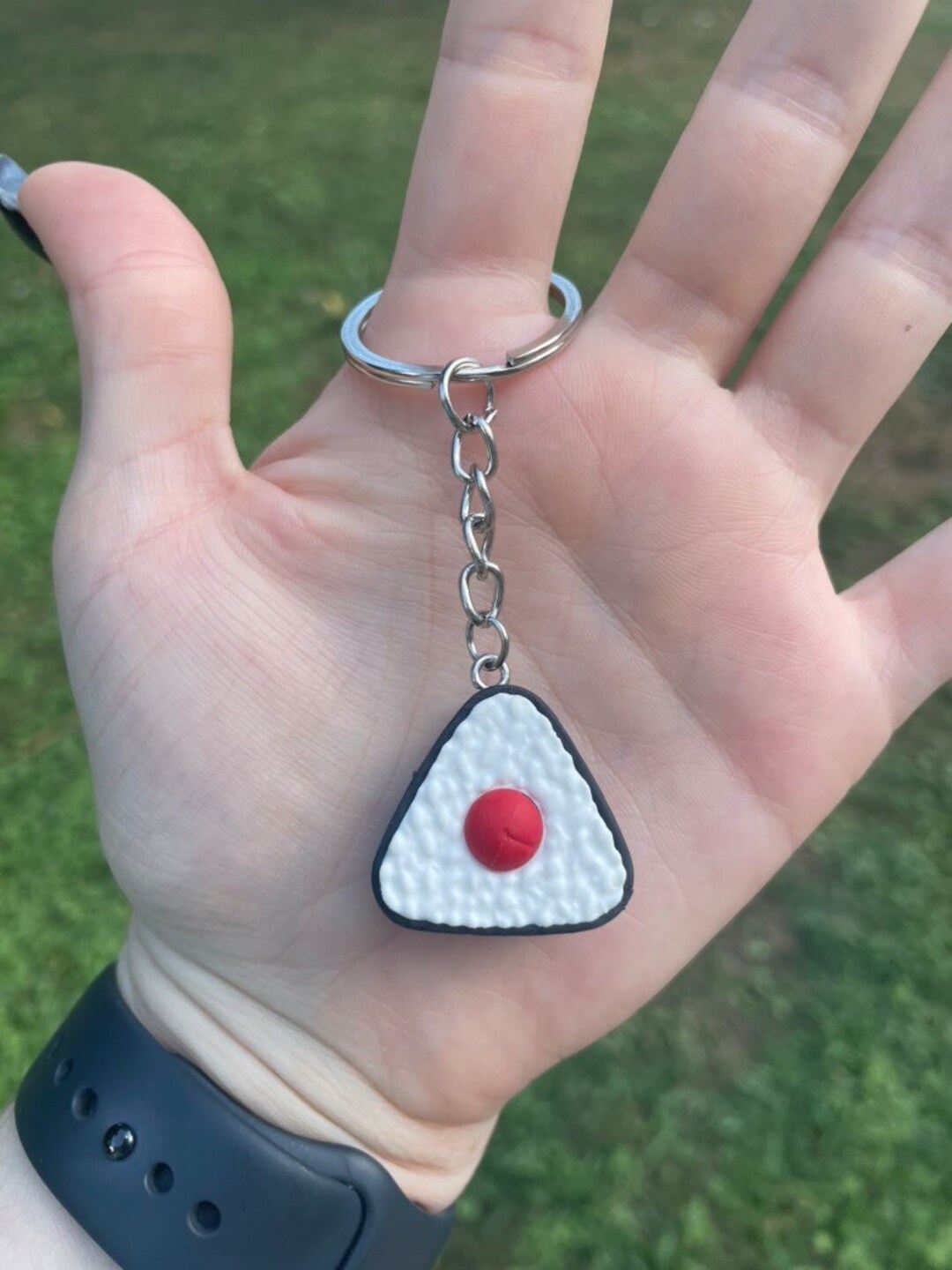 Japanese Food Eraser Keychains Onigiri Etsy