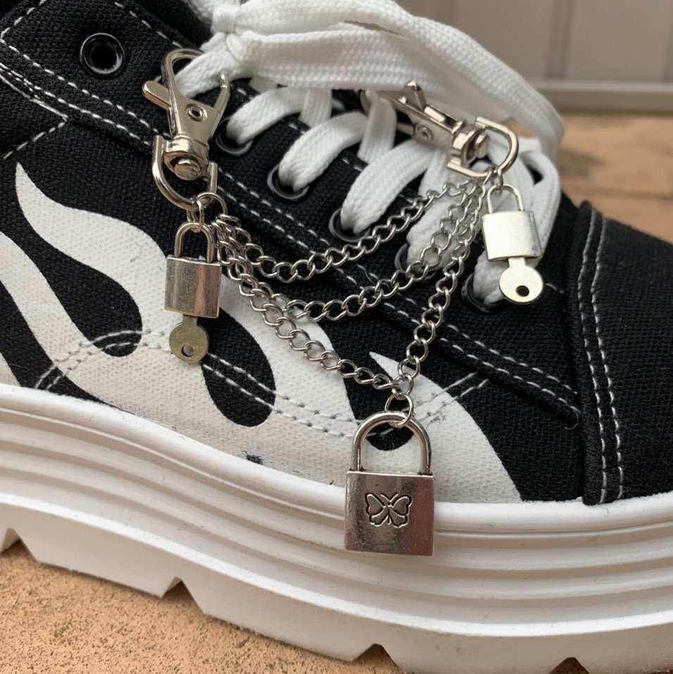 Locked up and Out Triple Shoe Chain Padlock Stainless Steel Etsy