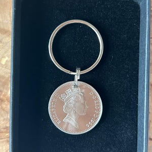 1996 Ten Pence Münze als Schlüsselanhänger und Geschenkbox