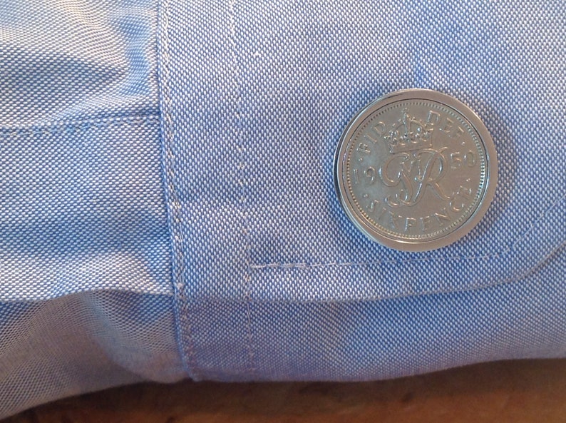 1950 Sixpence Cufflinks