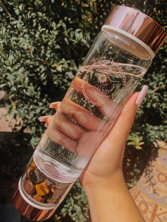 Crystal Healing Water Bottle Etsy