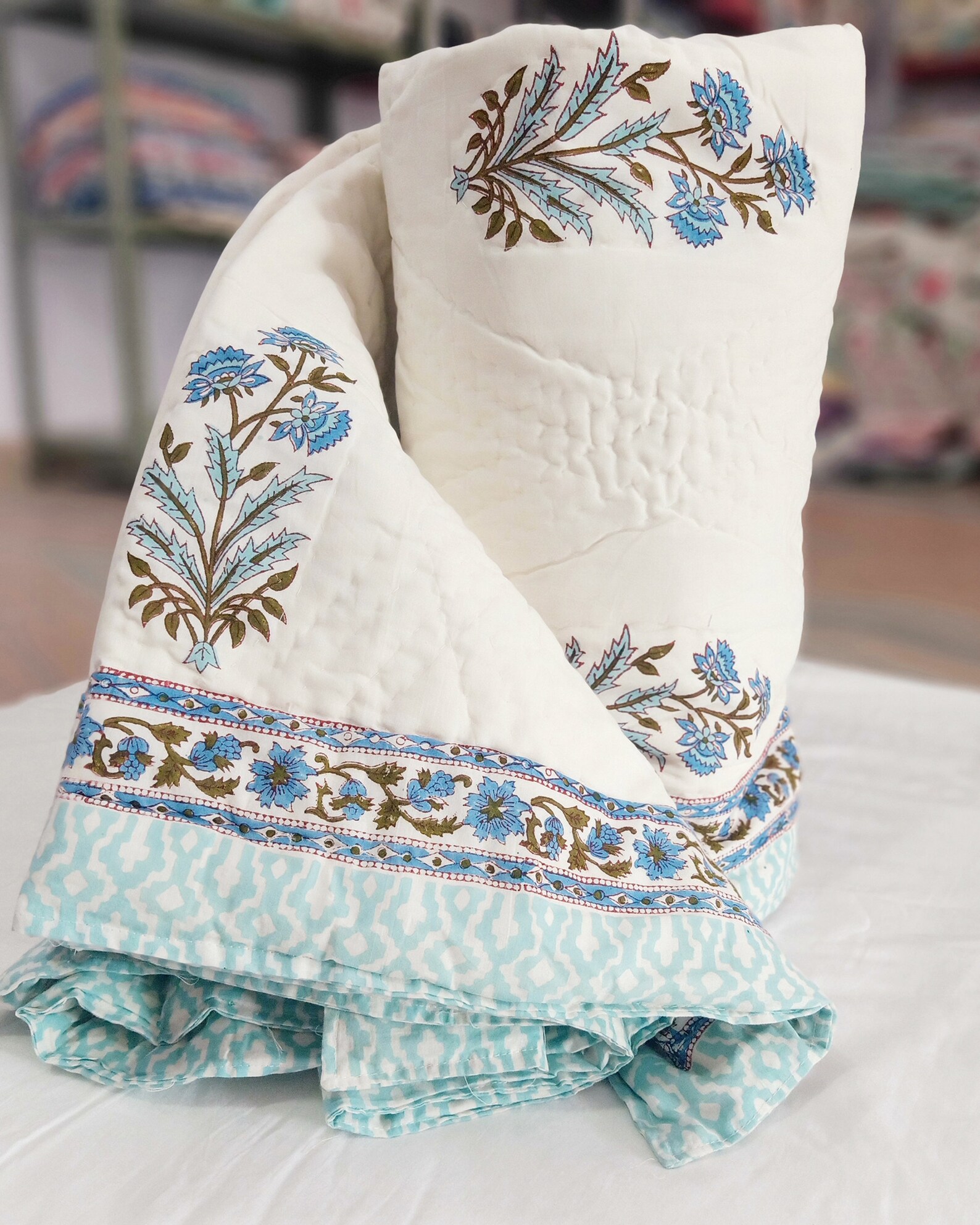 Handmade 100 Cotton quilt Jaipuri Razai Cotton Filling Quilt Etsy