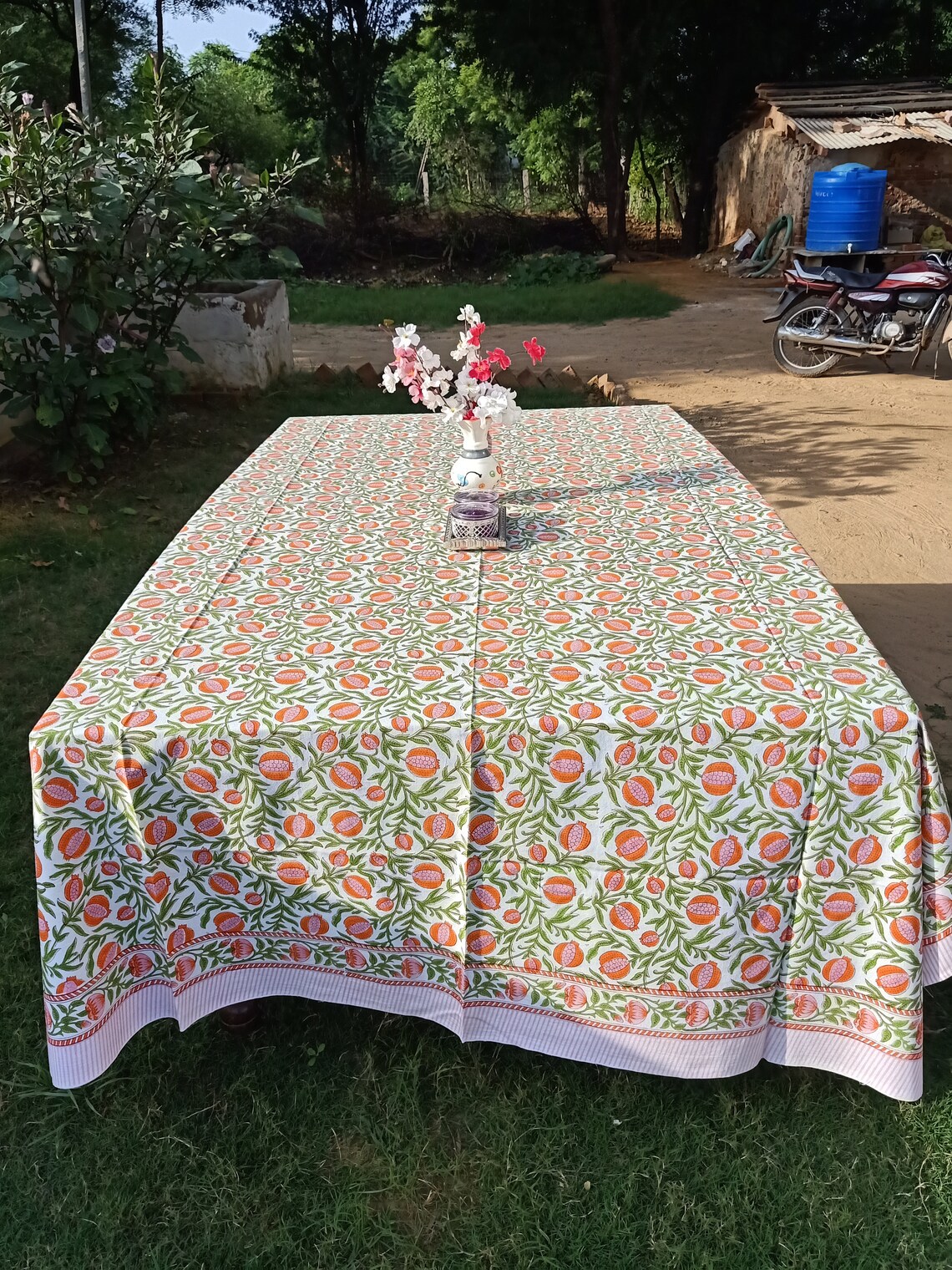 Rectangular table cloth in different sizes and napkin set on Etsy