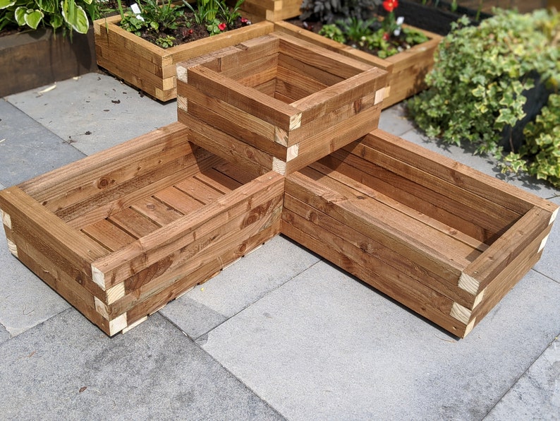 Wooden Corner Planter. COLLECTION ONLY Etsy UK