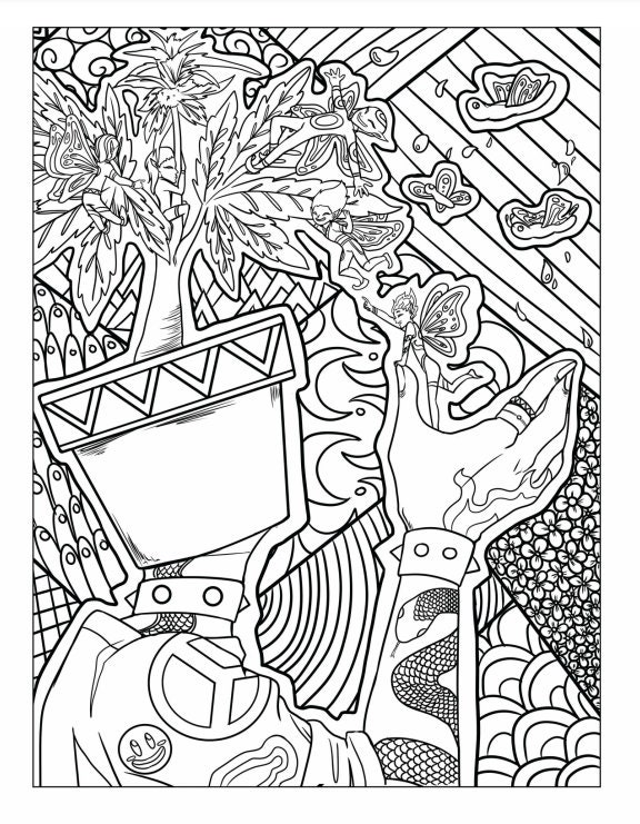 Stoner Coloring Book for Adults – Nomad Chic