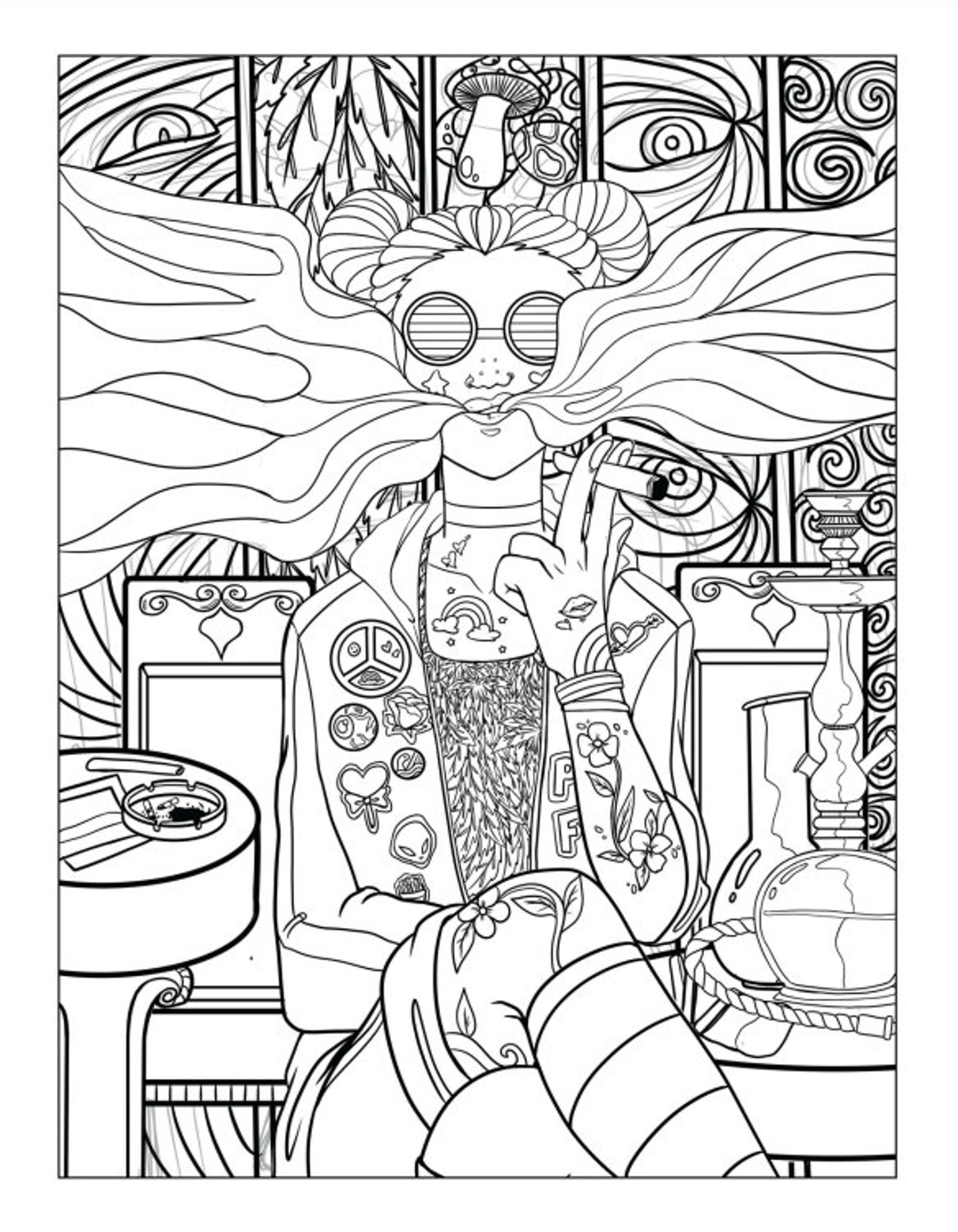 Printable Stoner Coloring Pages