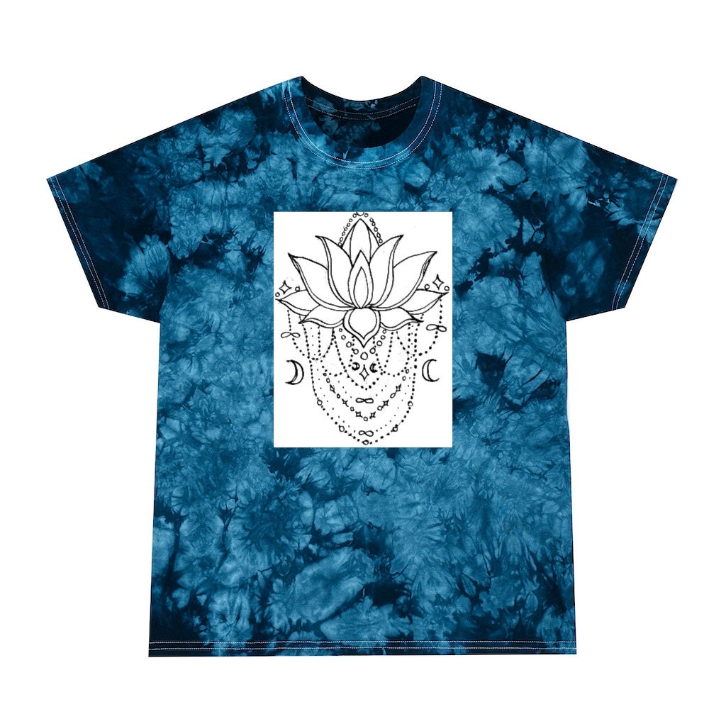lotus flower tie dye shirt