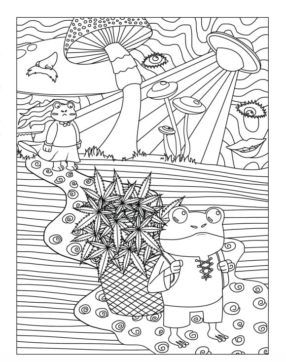 Trippy Fairy Adult Coloring Pages Adult Coloring Pages - Etsy