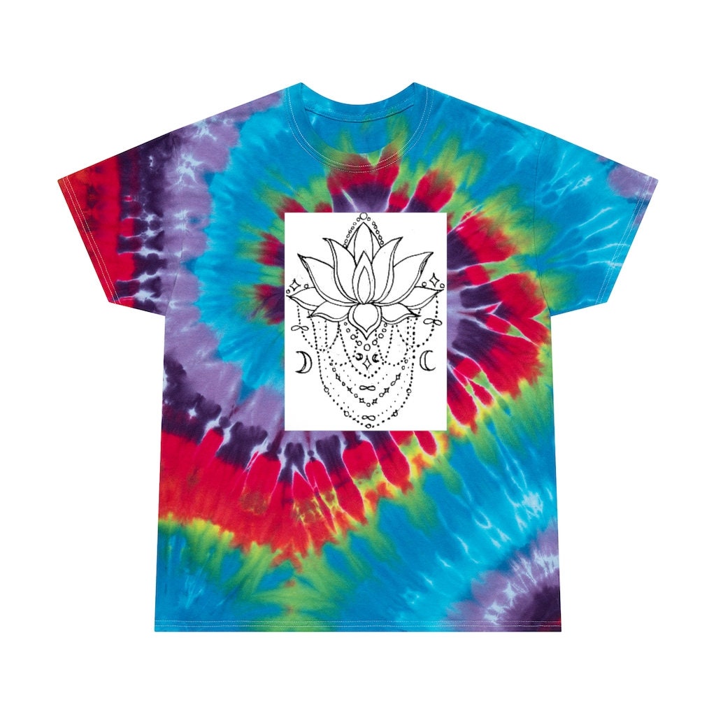 lotus flower tie dye shirt