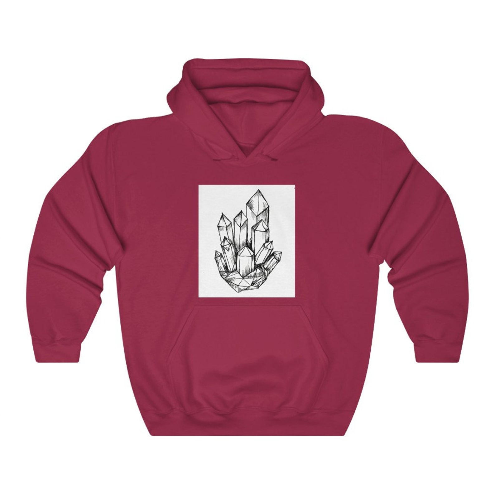 Unisex Crystal Art Design Heavy Blend Hoodie Sweatshirt | Etsy