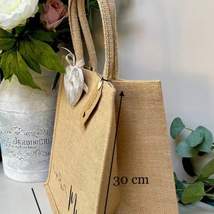 Personalised Shopping Bag, Canvas Jute Tote Bag, Birthday Or Valentines Gift, Mum Nanny Nan Nana Nanna Grandma Gran Granny, Mother's Day Bag image 5