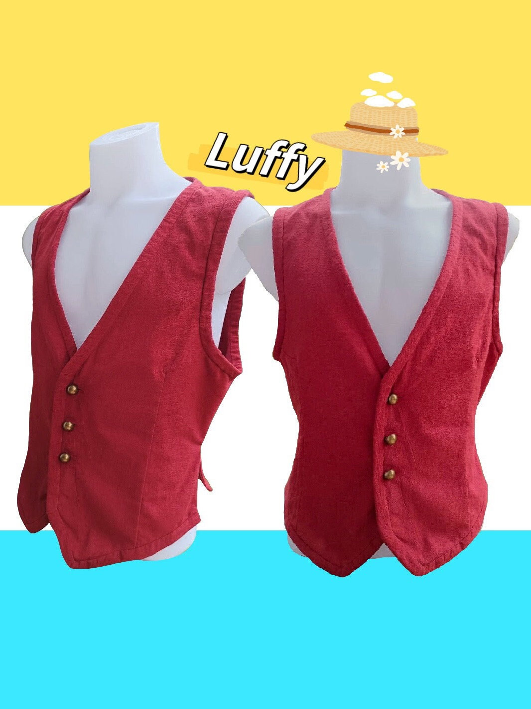 One Piece: Stampede 2019 Movie Monkey D Luffy Cosplay Costume