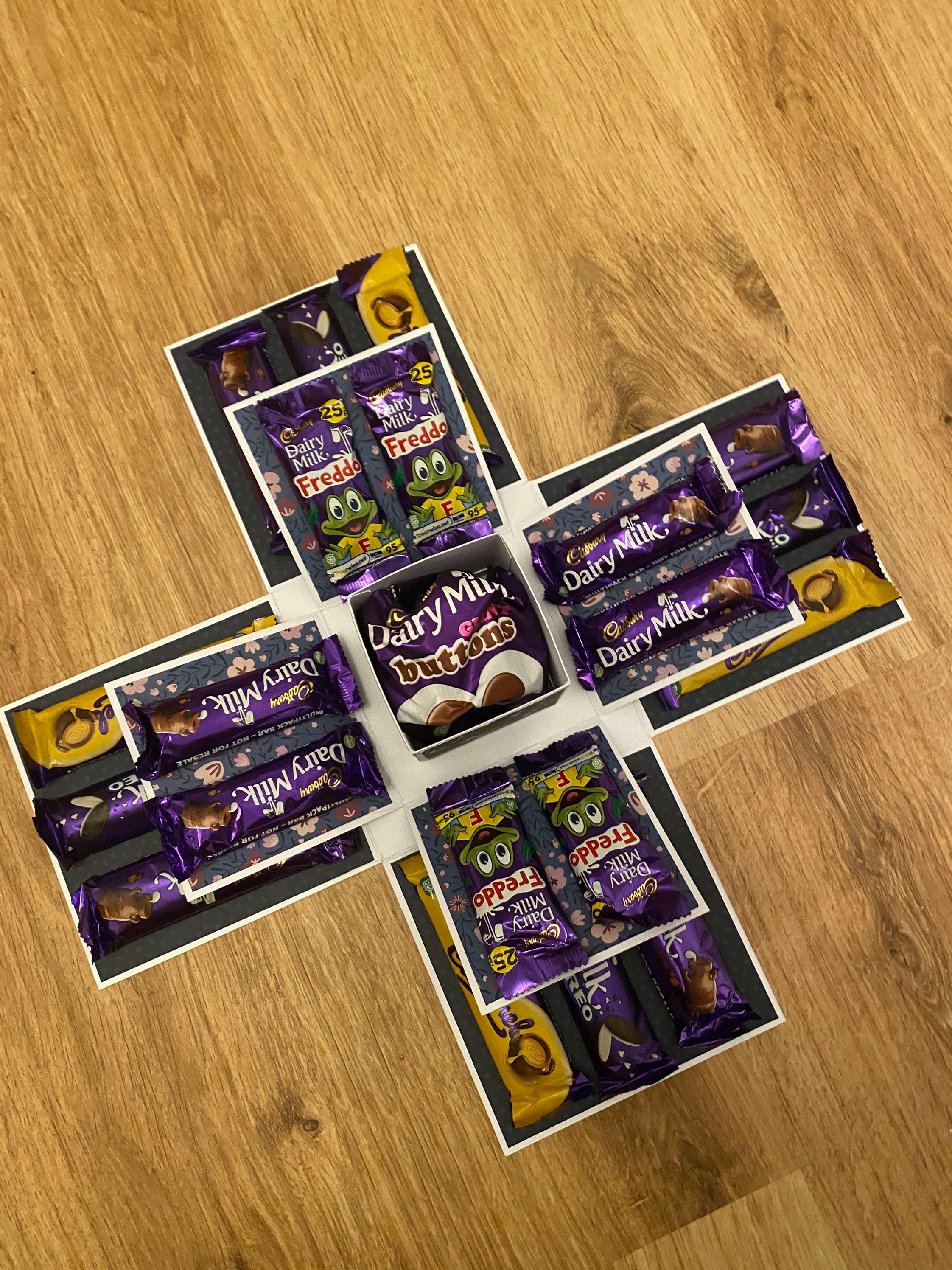 Exploding Chocolate Gift Box Birthday Cadbury Dairy Milk Etsy UK