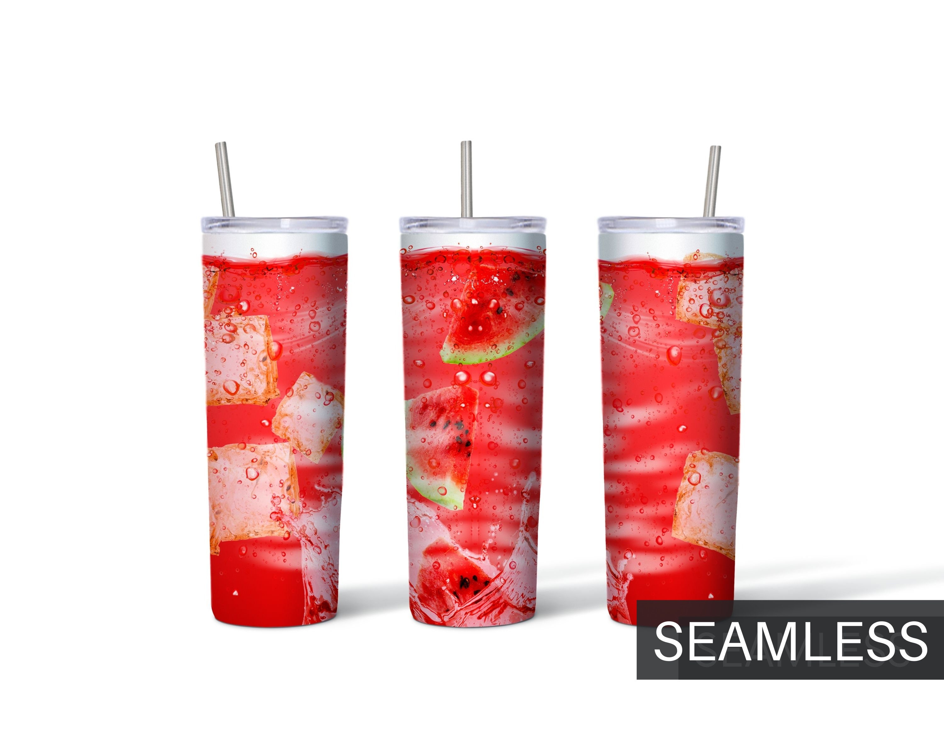 Cocktail Tumbler Sublimation Seamless Pattern Skinny Tumbler Etsy