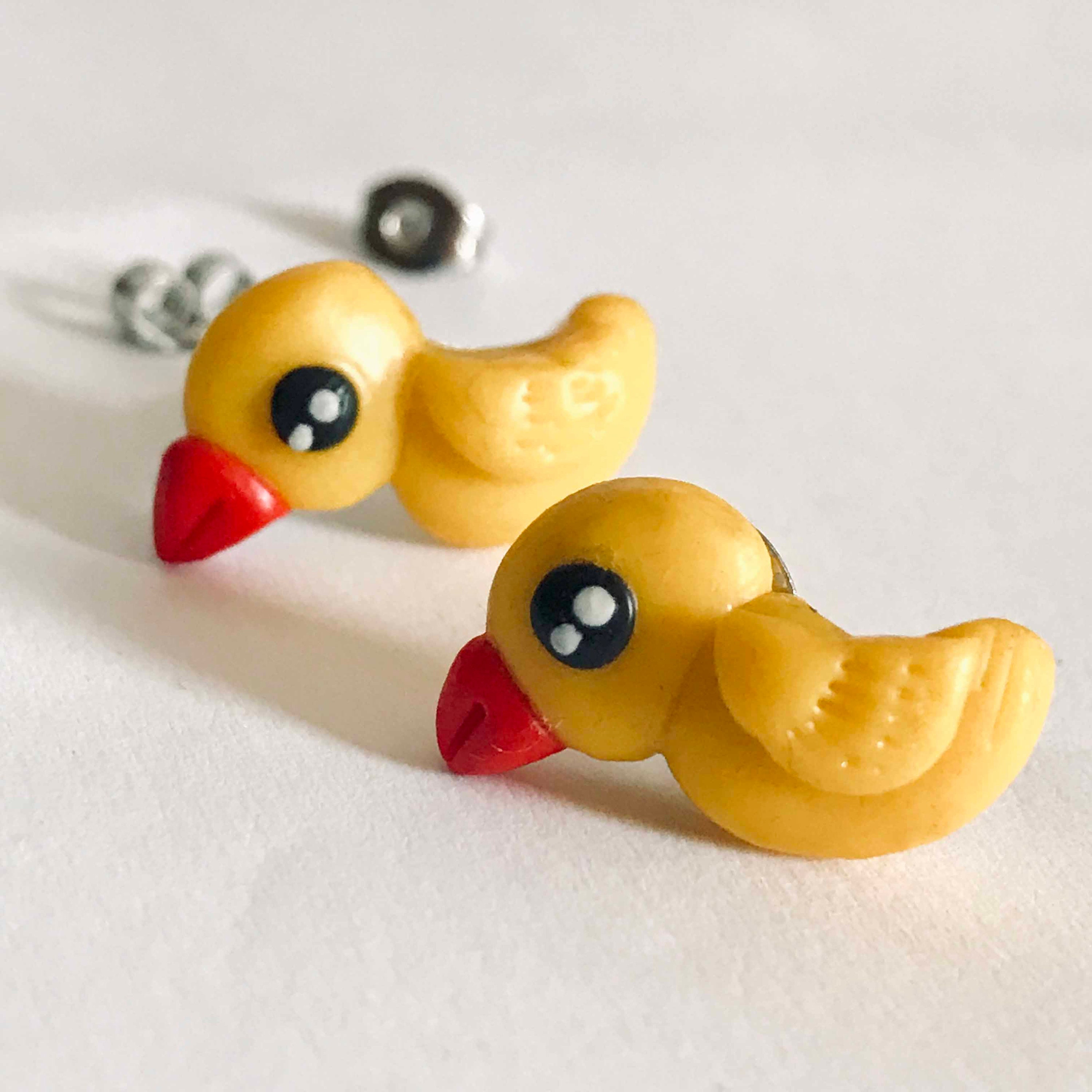 Cute Earrings Duck Earring Candy Earring Polymer Clay Etsy