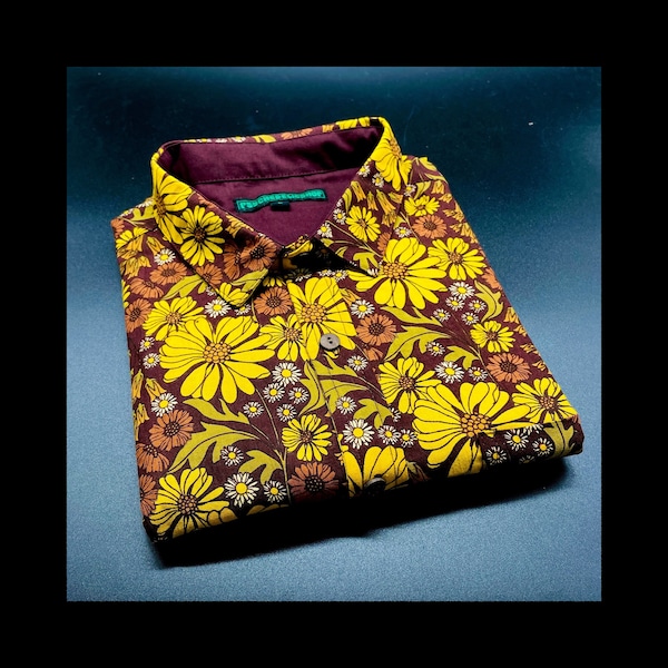 Vintage-Hemden, Blumenhemden, ethnisches Hemd, Boho-Hemd, Herrenhemd, Langarmhemd, Hemd,