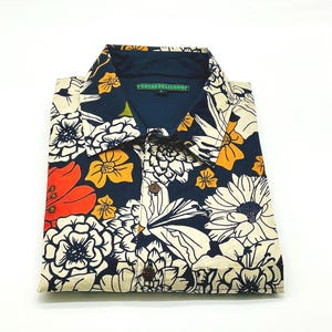 Herenoverhemd in Japanse stijl, vintage overhemd, streetwear overhemd, overhemd met bloemenprint, etnisch overhemd, boho overhemd, herenkleding, Japanse tattoo