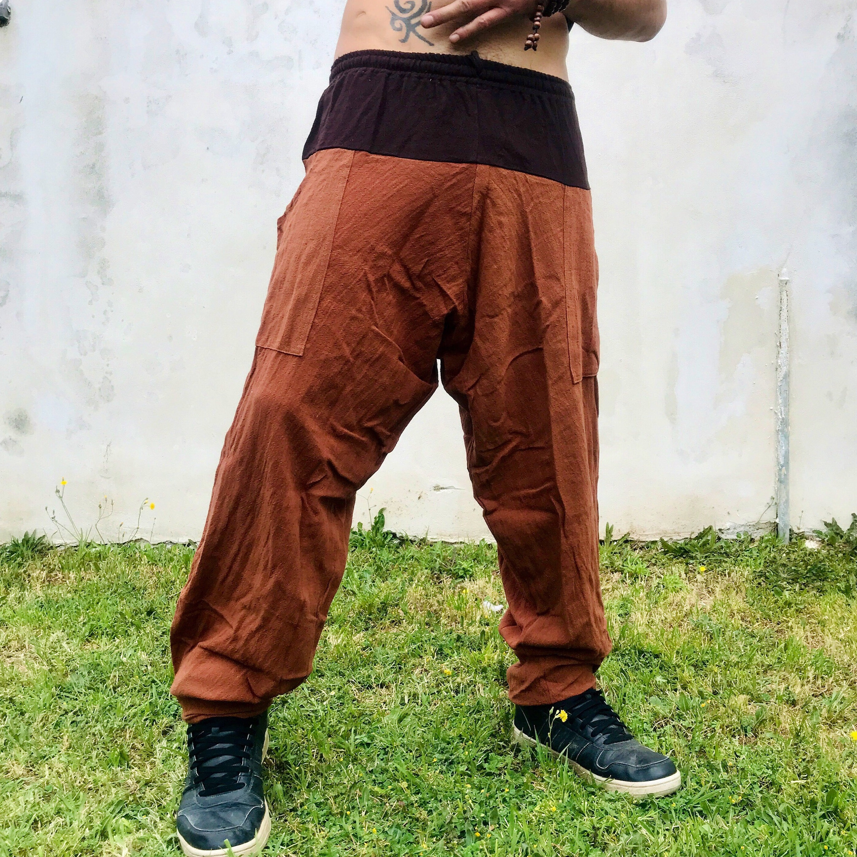 Pantaloni uomo etnico,yoga,boho trousers,pantaloni harem,alladin