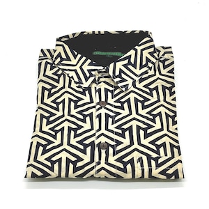 chemise géométrique, chemise homme, chemise vintage, chemise psychédélique