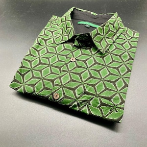 geometric shirt men&#39;s shirt vintage shirt psychedelic shirt streetwear shirt