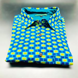 geometric shirt psychedelic shirt plaid shirt vintage shirt