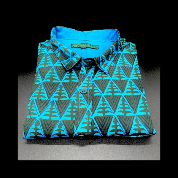 Camicia uomo, camicia uomo vintage, boho style,camicia etnica,camicia geometrica,camicia cotone