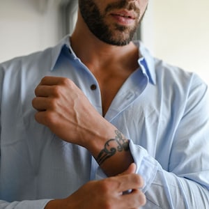 Long sleeve button up shirt / bamboo shirt / classic shirt / button up shirt / long sleeve shirt / wedding shirt / formal shirt / gift men