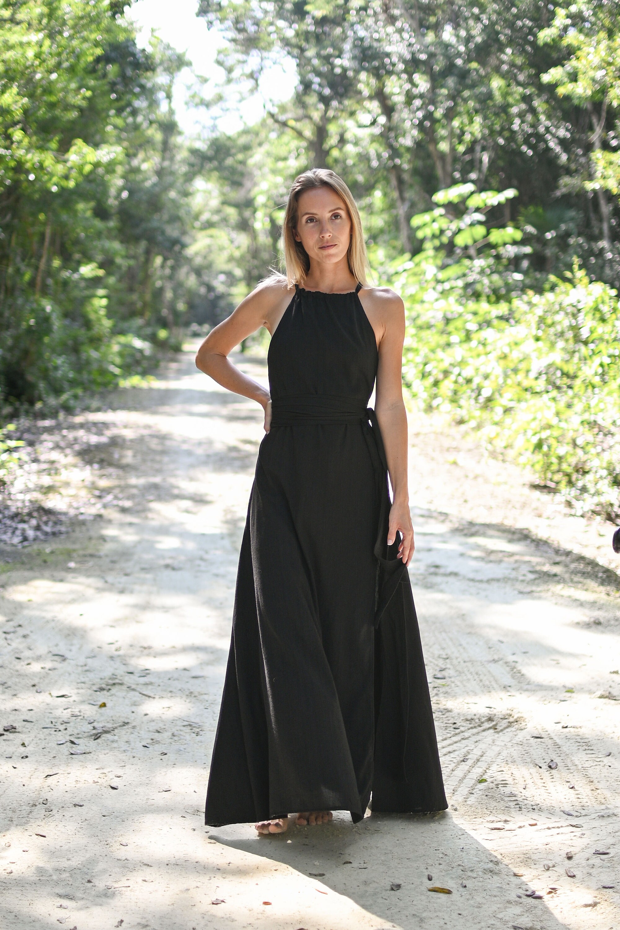 Elegant Halter Style Backless Maxi Dress Handmade Resort Wear for Beach  Weddings Sizes XS-XXXL Various Colors Available -  Canada