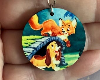 Rare character: Fox and the Hound by Tree Sterling Silver Earrings