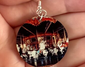 King Arthur Carousel Earrings: Sterling Silver Attraction Jewelry