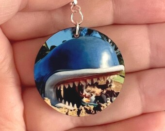 Disney Ride Storybook Land Canal Boats Circle Earrings: Sterling Silver Attraction Jewelry