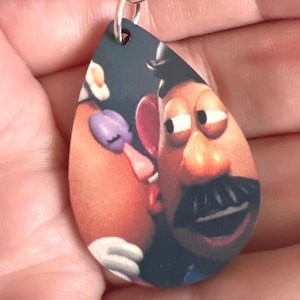 Toy Story Inspired Jewelry: Mr. & Mrs. Potato Head Kiss Earrings Sterling Silver