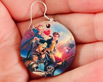 Treasure Planet Inspired: Jim Hawkins Crew Earrings Sterling Silver