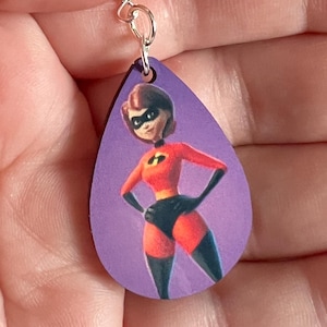 Pixar Inspired Jewelry: Elastigirl Earrings Sterling Silver