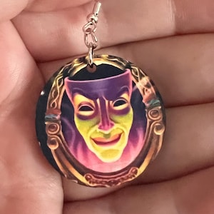 Magic Mirror Earrings: Snow White Villain Jewelry Sterling Silver
