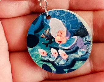 Rare Character: Alice in Wonderland Baby Oyster Sterling Silver Earrings