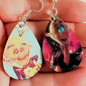 Wreck-It Ralph Jewelry: King Candy as King Bug Earrings Sterling Silver