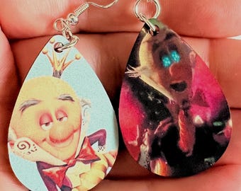 Wreck-It Ralph Jewelry: King Candy as King Bug Earrings Sterling Silver
