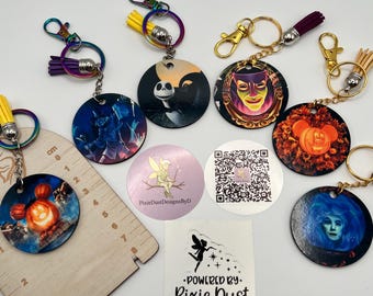 Halloween Disney Inspired Characters Backpack Clip Bag Charm