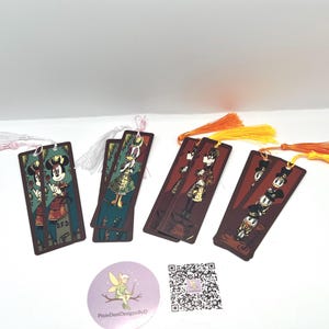Haunted Mansion 4” Metal Bookmarks – One Sided Character Art bookmark with Tassel