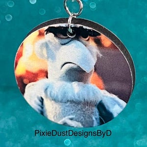 Rare character: Sam the Eagle from the Muppets Sterling Silver Earrings