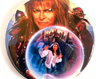 David Bowie | The Labyrinth | Looking Glass | Fantasy Button | 2.25" Button | Music Button | Movie Button | David Bowie Button