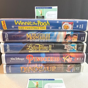 Repurposed VHS Pin Board | Disney Pin Display | Cork Pin Storage | Pin Trading Case | Retro VHS Pin Holder