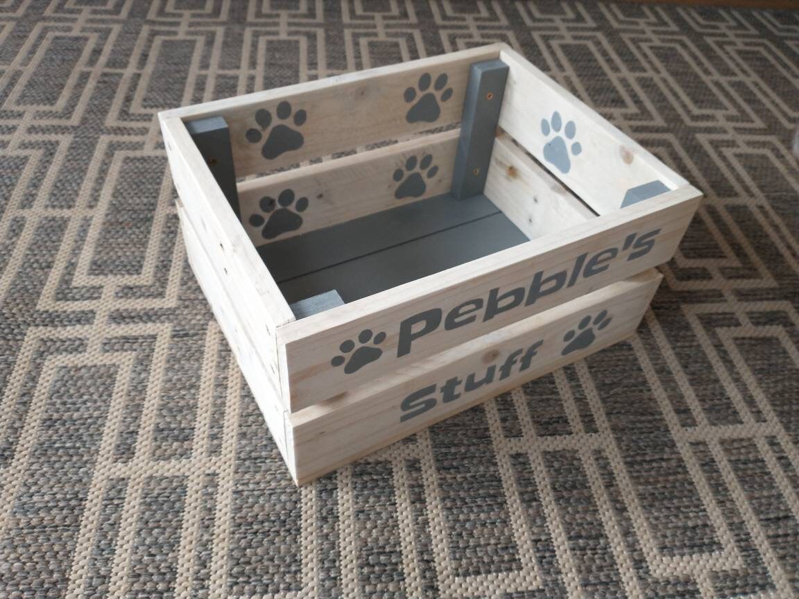 Dog Toy Box 35 X 28 Cm / Personalised Dog Toy Box / Dog Toy Etsy UK