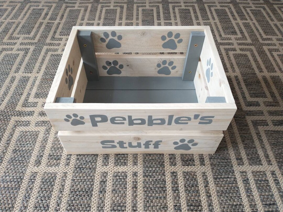 Dog Toy Box 35 X 28 Cm / Personalised Dog Toy Box / Dog Toy Etsy UK
